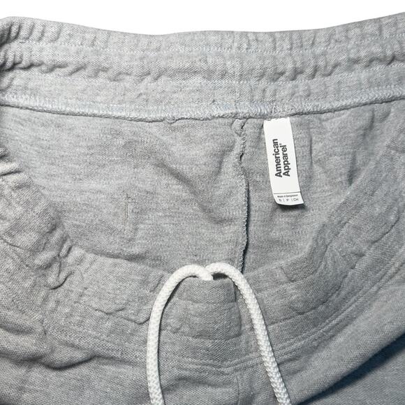 American Apparel Sweat Shorts – Heather Gray Minimalist Loungewear - Picture 3 of 5
